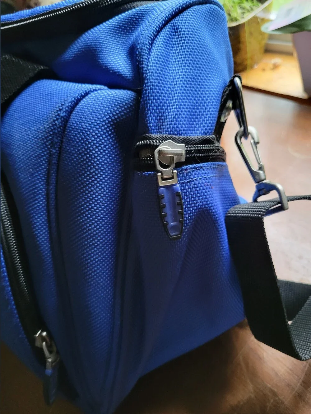 Delsey Carry-On Blue Weekender Travel Overnight Bag Shoulder Strap